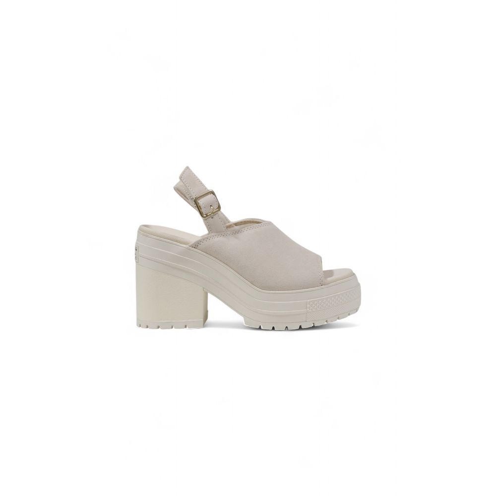 Converse Bicolor Suede Leather High Heel Pumps